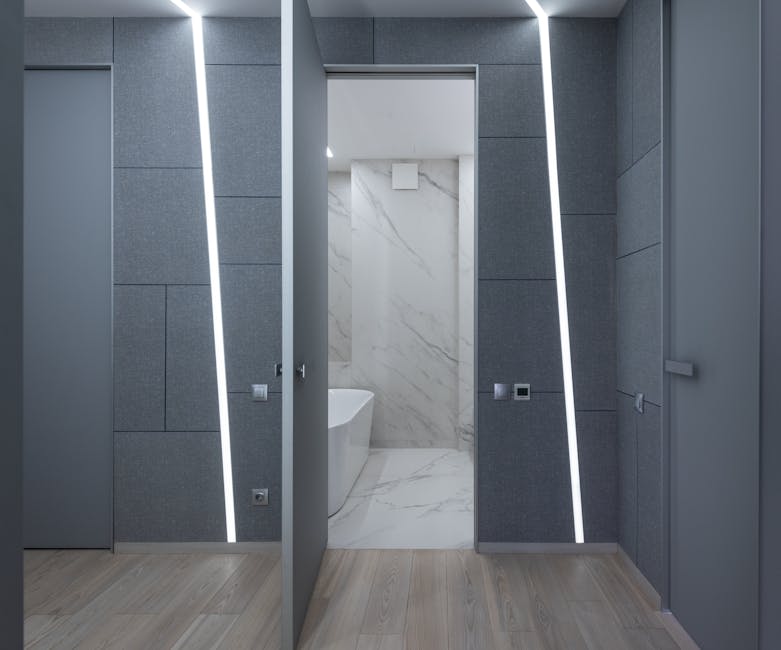 Travaux de shower installation